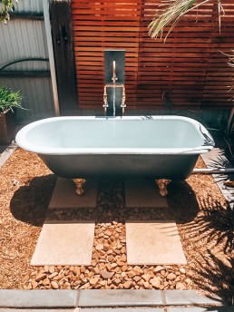 Outdoor Bath Designed and Installed by Michael